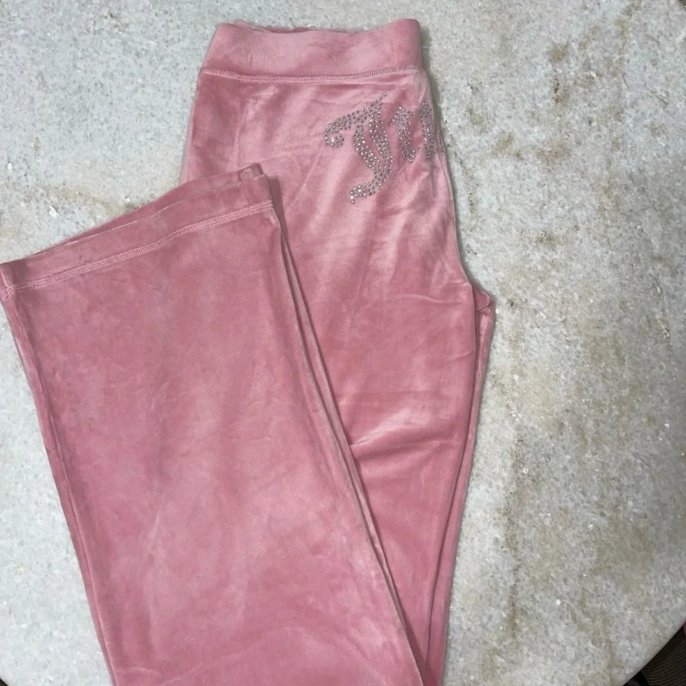 Juicy Couture y2k rose velour rhinestone bling tracksuit size small - Picture 8 of 8